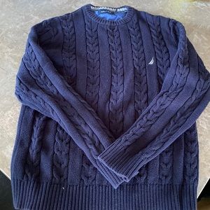 VINTAGE Nautica Grandpa Sweater Blue (navy)
